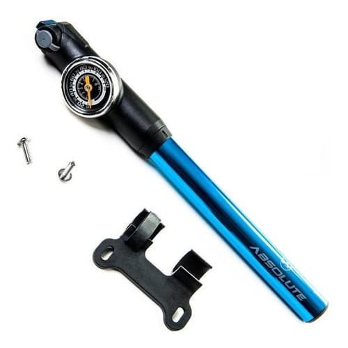 Mini Bomba De Ar Pneu Bike Absolute Manômetro Mangueira 871 Giyo Azul 120psi