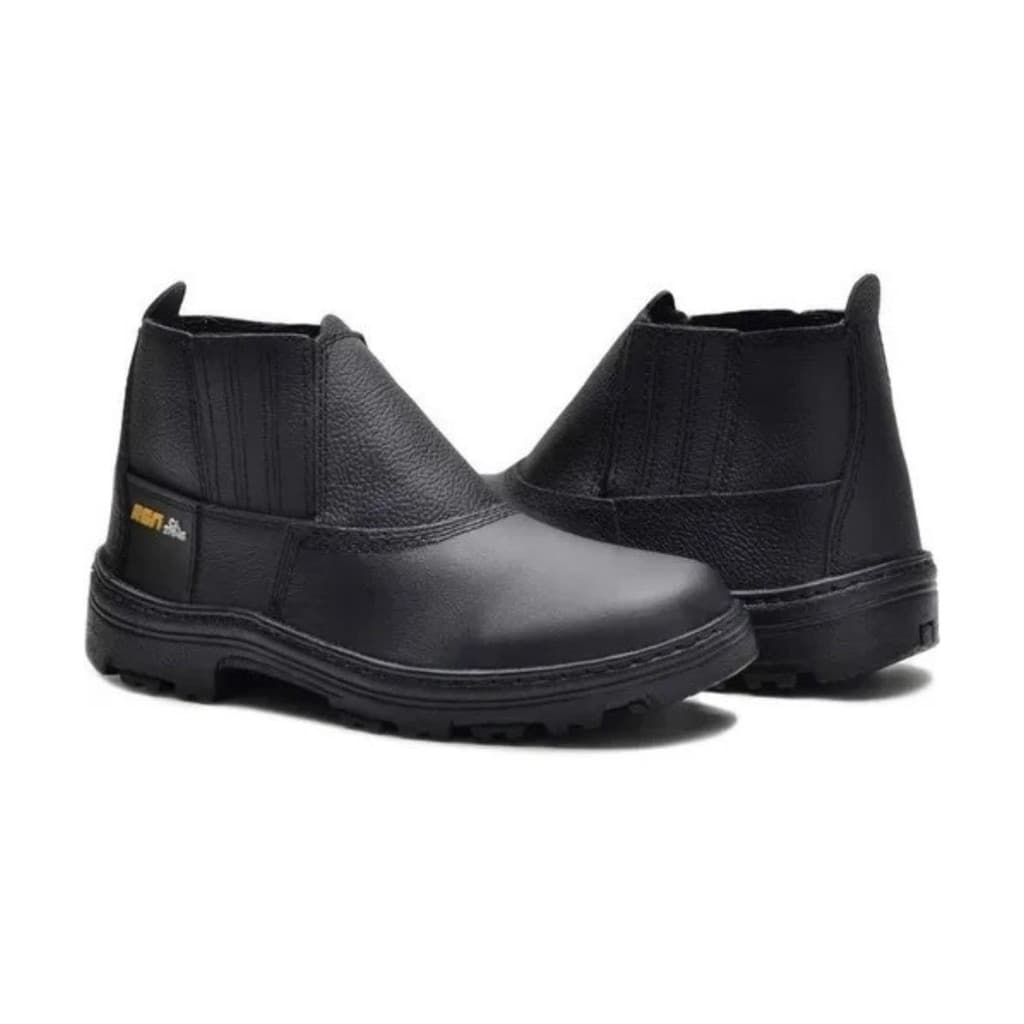 Butina segurança elastico para trabalho resistente em couro legitimo com CA