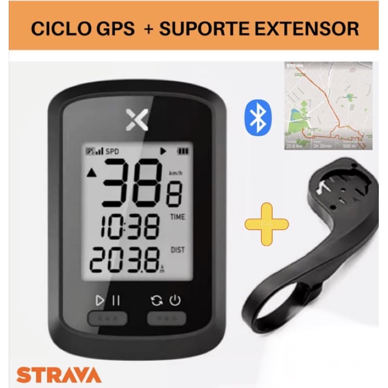 Ciclocomputador GPS Xoss G Básico Bluetooth Strava Promocao Envio24hrs Brasil