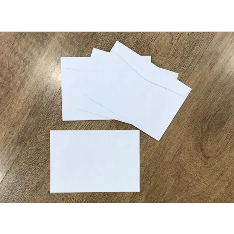 25 cartas do tipo Envelope Branco Sem Cep 11,4 X 16,2 Cm