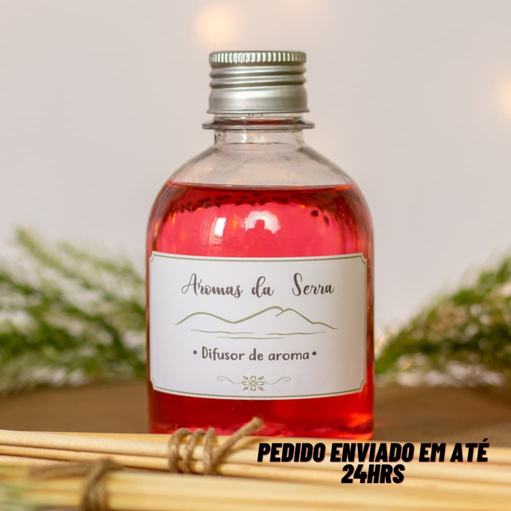 kit Difusor de Ambiente Aromas da Serra com 3 aromatizadores de ambientes de 250ml para casa, para sala, cozinha, loja, banheiro.