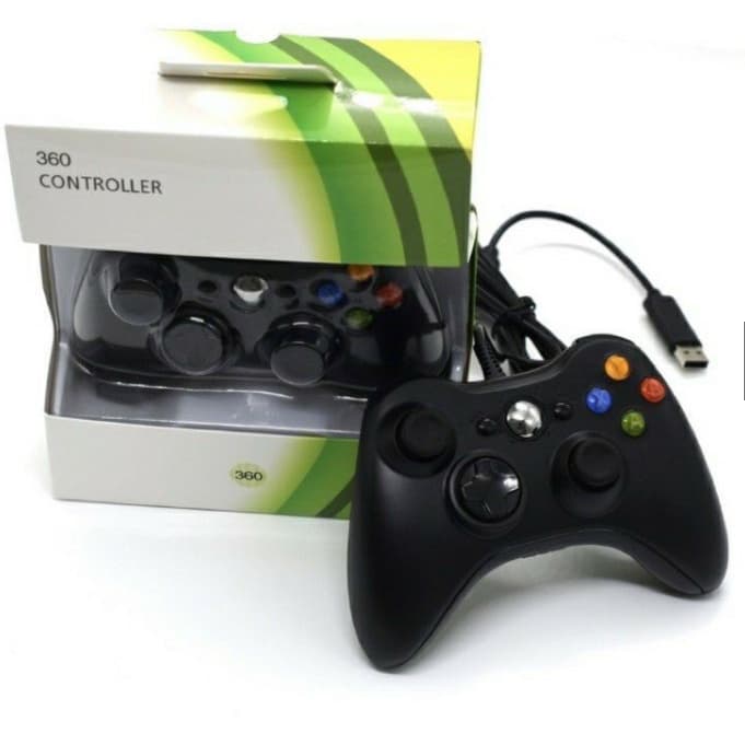 Controle De Xbox 360 Com Fio Para Video Game e PC/ Fat E Pc  Joystick  Jogo gamepad
