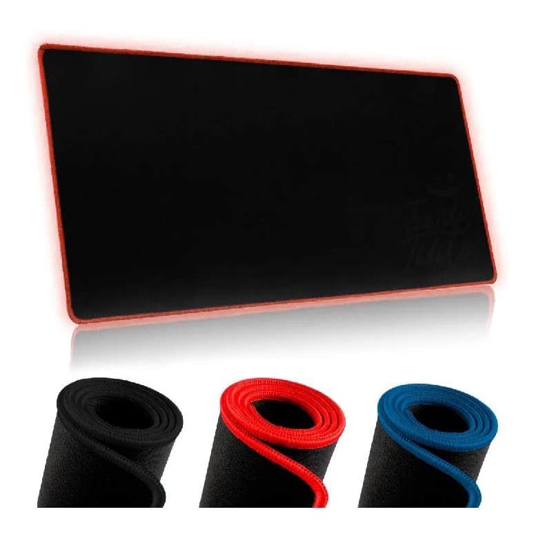 Mouse pad 90x40 extra grande preto Borda Costurada (