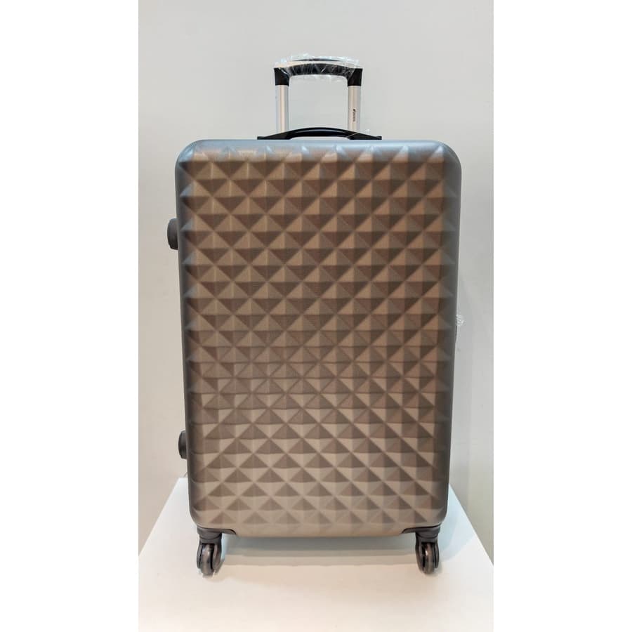 Mala de Viagem Grande Marrom, 23kg para avião, em fibra. 72x26x50. Ref: 276