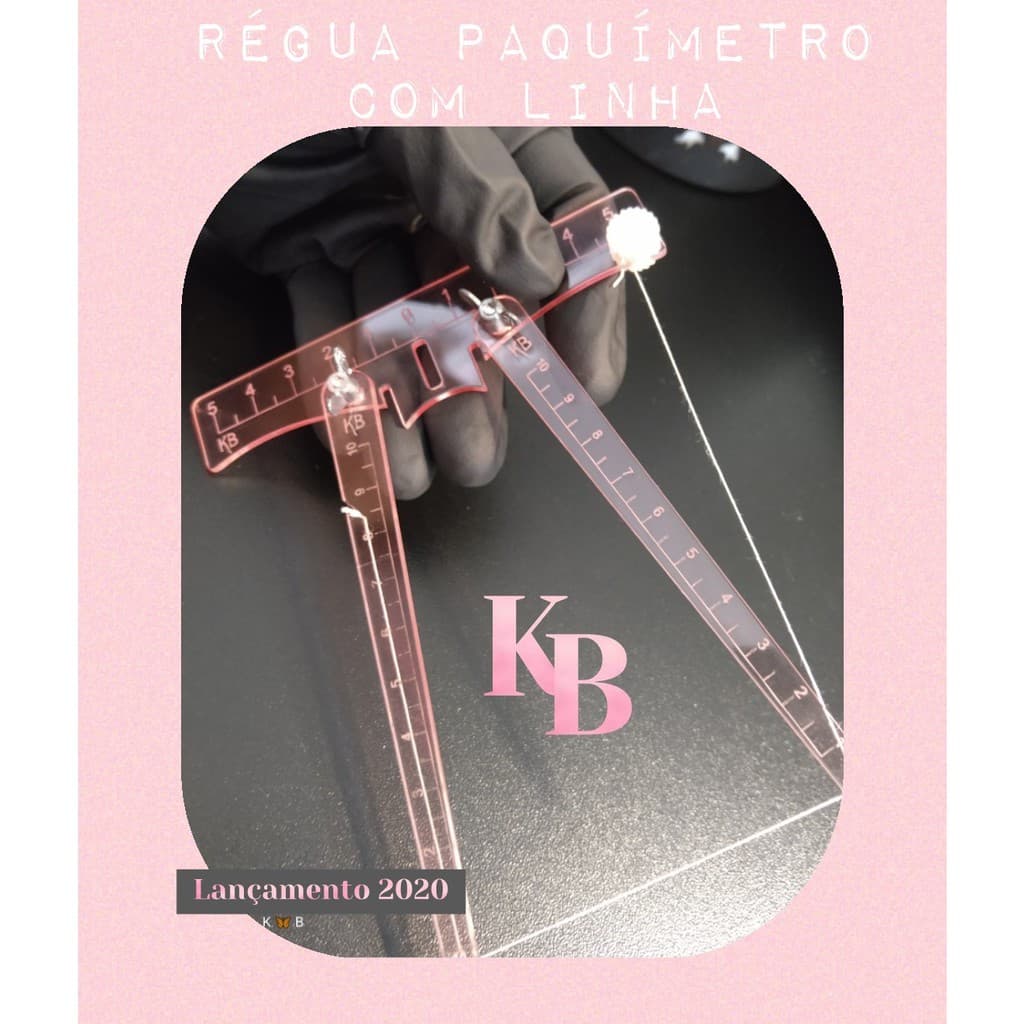 Kit para Design de Sobrancelhas  Mapeamento com linha e Régua