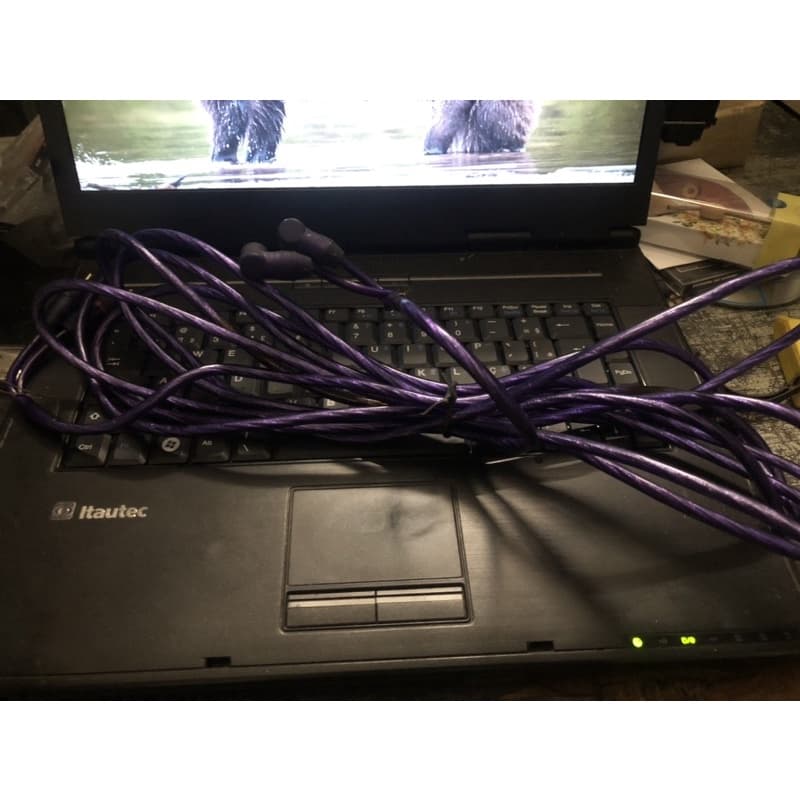 CABO ESPECIAL RCA ROXO REFORÇADO COM SAÍDA EM COTOVELO E RETO COM 5 METROS