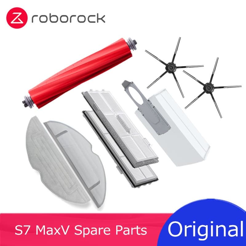 [Não Original] Para Roborock S7 MaxV Ultra/G10s Acessório De Filtro Lavável Escova Principal Esfregão Lateral Saco De Pó