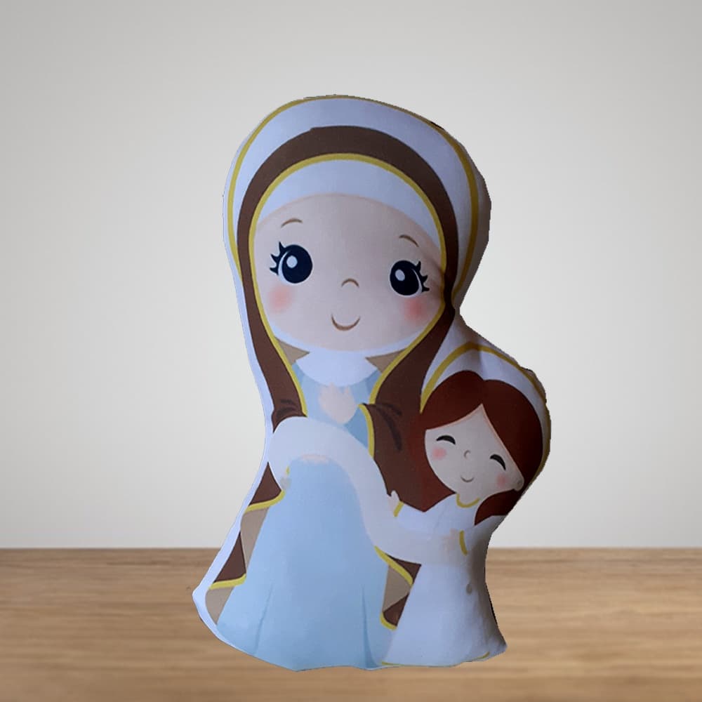 Almofada Naninha Religiosa Santa Ana Infantil Lavável