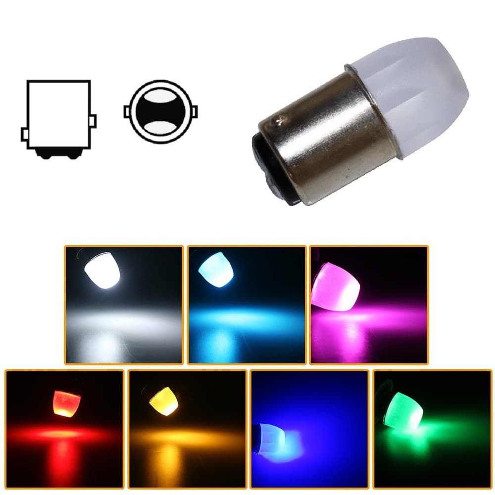 Unidade Lâmpada Led STROBO 2 Polos 1157 Lanterna Freio