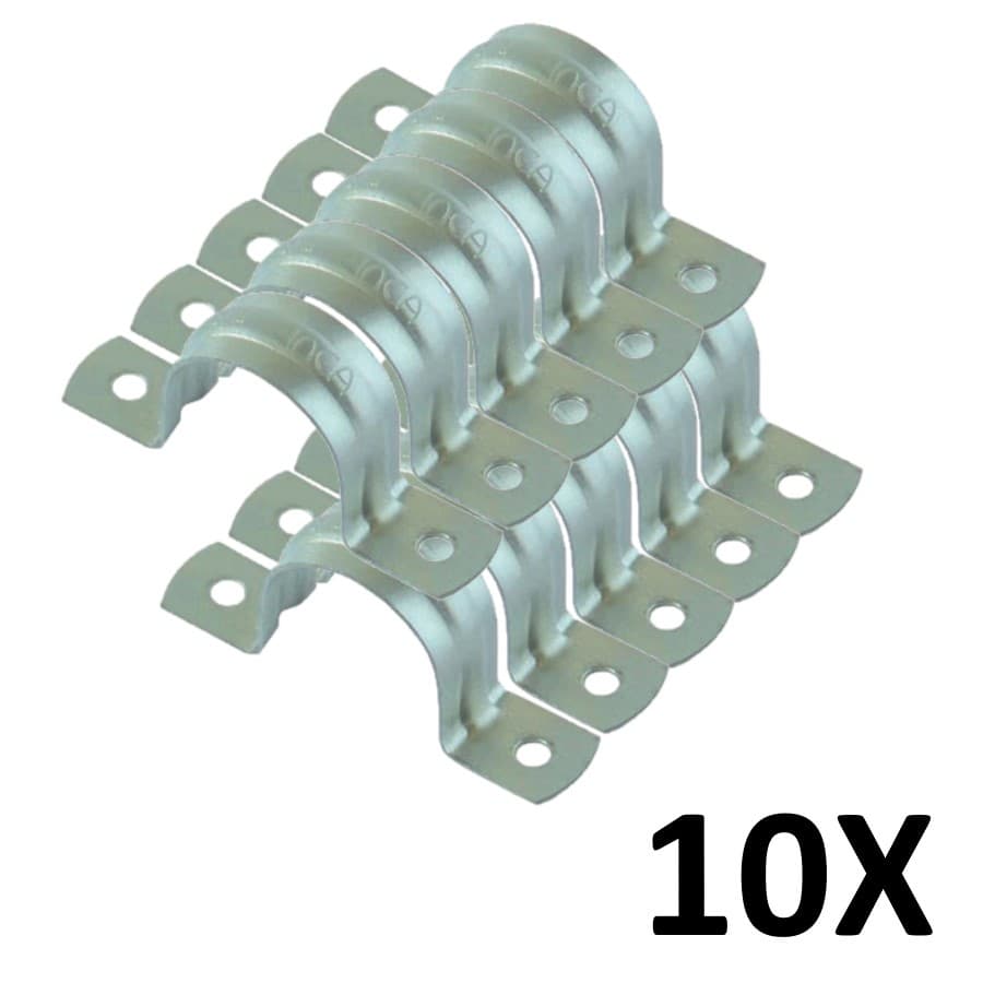 Kit 10 Abraçadeiras de Metal Canos e Tubulações Tipo U 3/4''