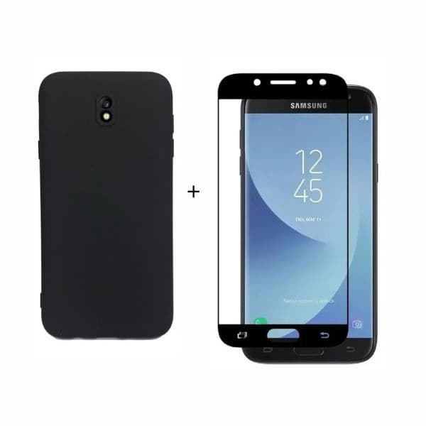 Capa Capinha Case Aveludada + Película de vidro 9D SAMSUNG GALAXY J7 PRO