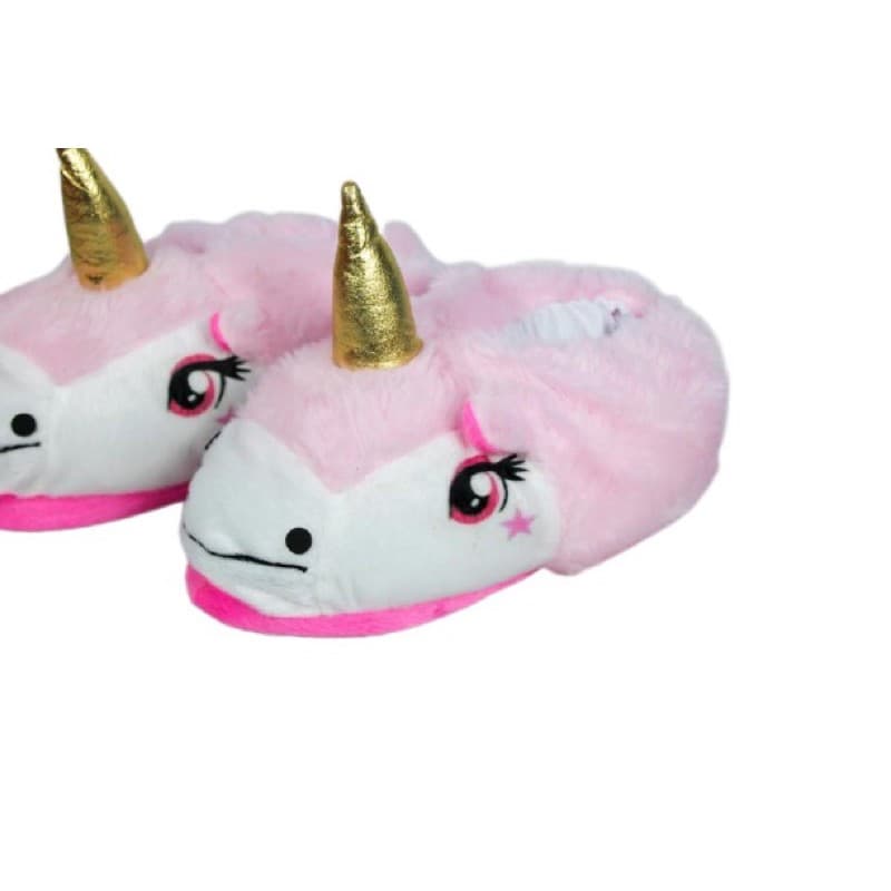 Pantufa Unicórnio Rosa Super Quentinha e Confortavel