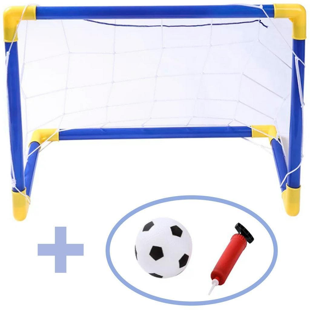 Mini Trave de Futebol Golzinho De Futebol Infantil de Plástico Rede e Bola Mini Goleira Goleirinha Chute a Gol