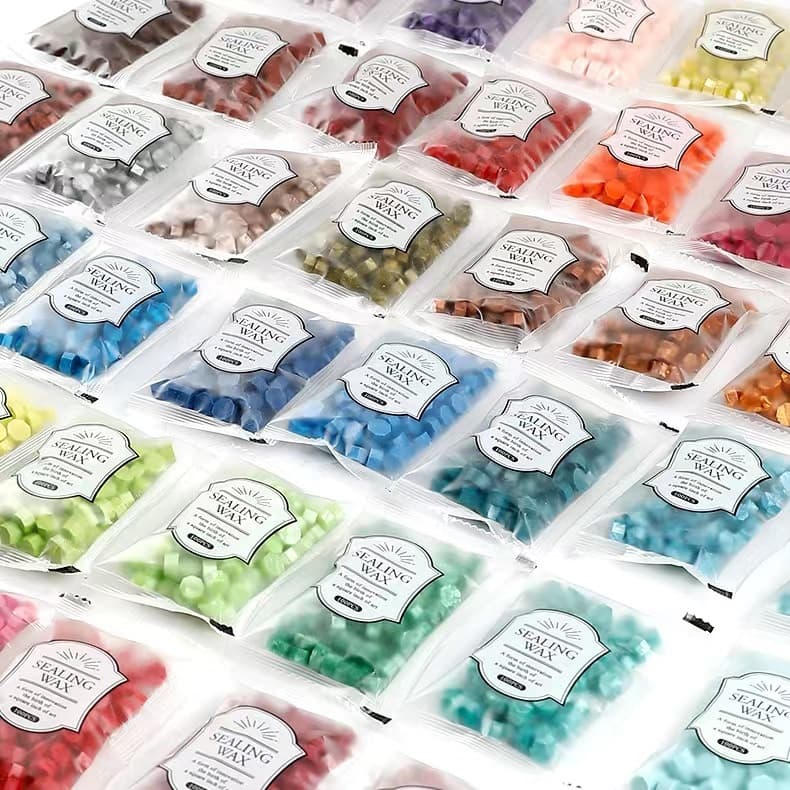 100pcs Octagon Sealing Wax Beads Selagem De Contas De Cera Envelope Para Artesanato De Casamento Retro Decoração