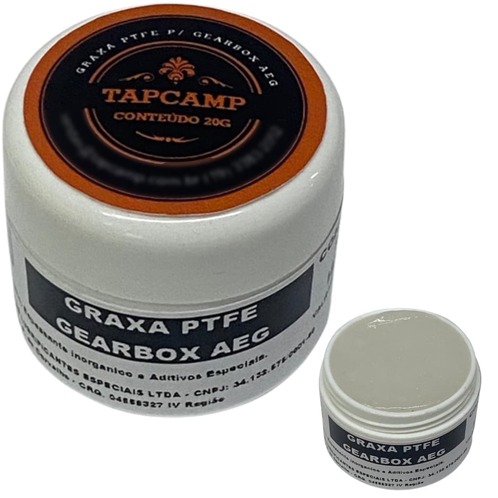Graxa Teflon Aeg Airsoft Para Engrenagem Gearbox plásticos e metal anti atrito  20g