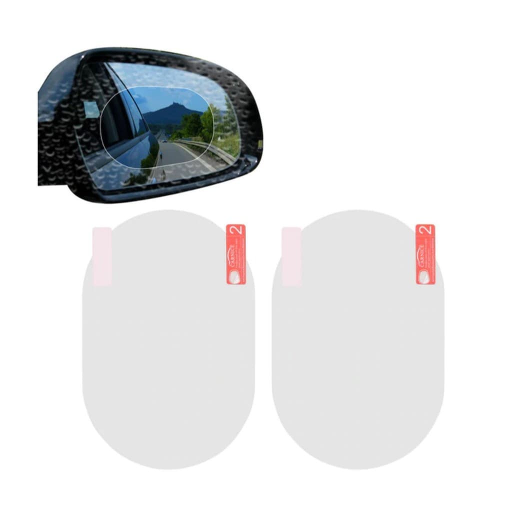 2x Películas Premium Anti Embaçante Retrovisor Chuva 10x15cm Pronta Entrega