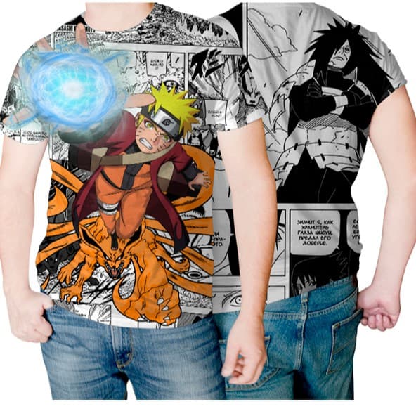 Camisa Camiseta de Animes  Naruto modo Rikudou Sennin Shippuden Rasengan