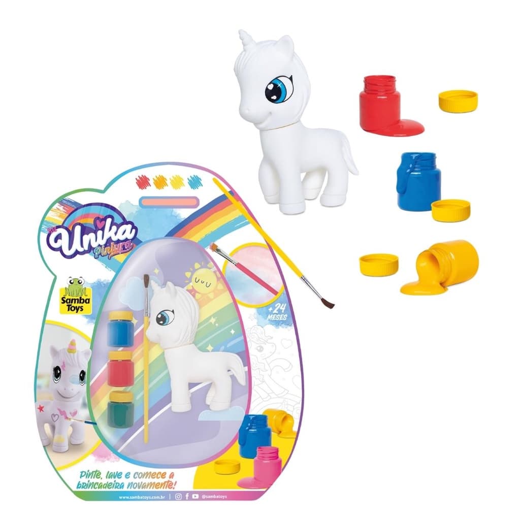 Unicórnio de Brinquedo para Colorir Unika Samba Toys
