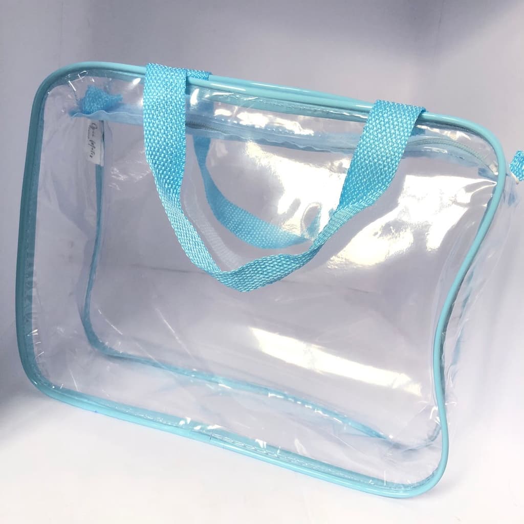 Necessaire transparente e AZUL MALOTE 30x23