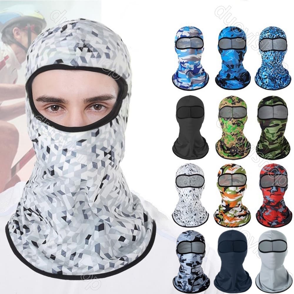 Face Protetor Solar Camuflagem Escalada Pesca Balaclava Ar Livre A Prova De Vento Ciclismo Completo