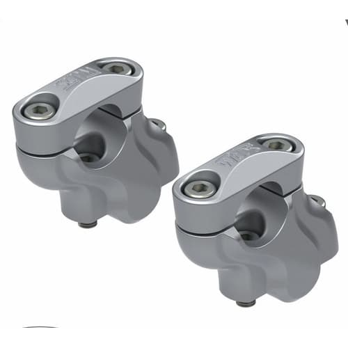 Riser Adaptador Guidão Bmw F 800gs / Adventure Prata - Scam