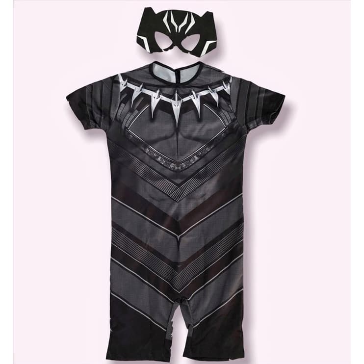 Fantasia Temática Pantera Infantil Masculina Heróis Barato Menino Promoção Máscara