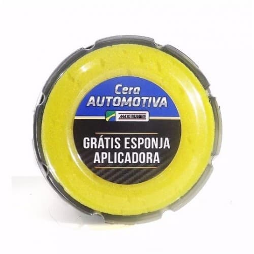 Cera Automotiva Profissional Maxirubber 200g Com Esponja Aplicadora