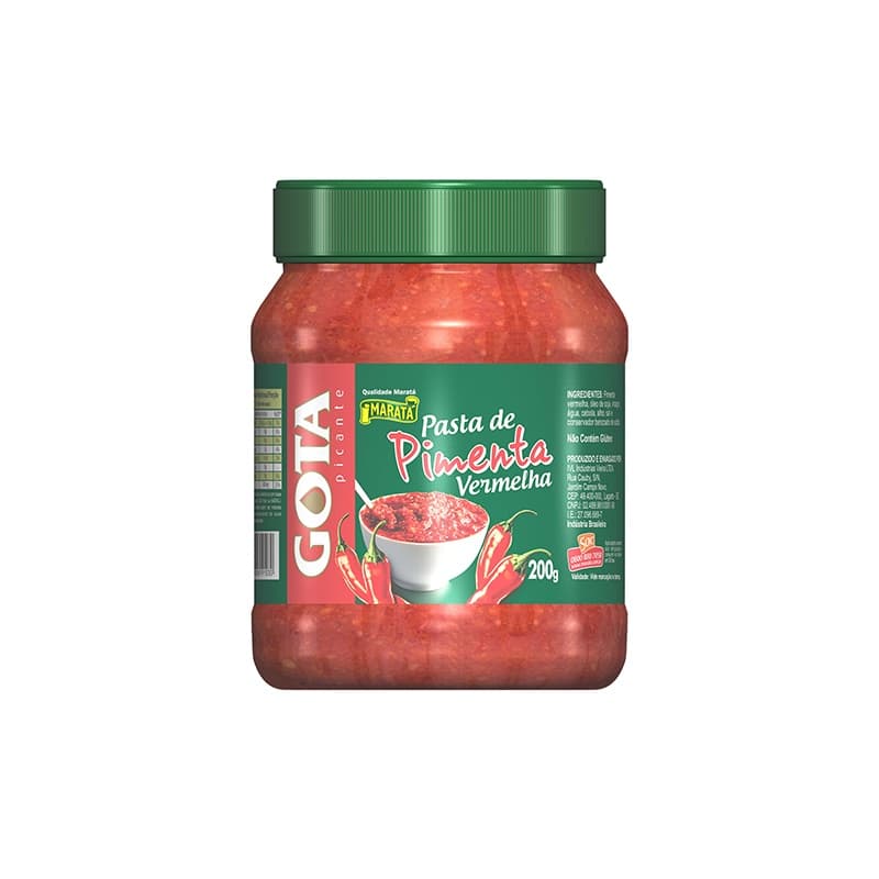 Pasta de Pimenta Vermelha 200g Gota Picante Sem Glúten