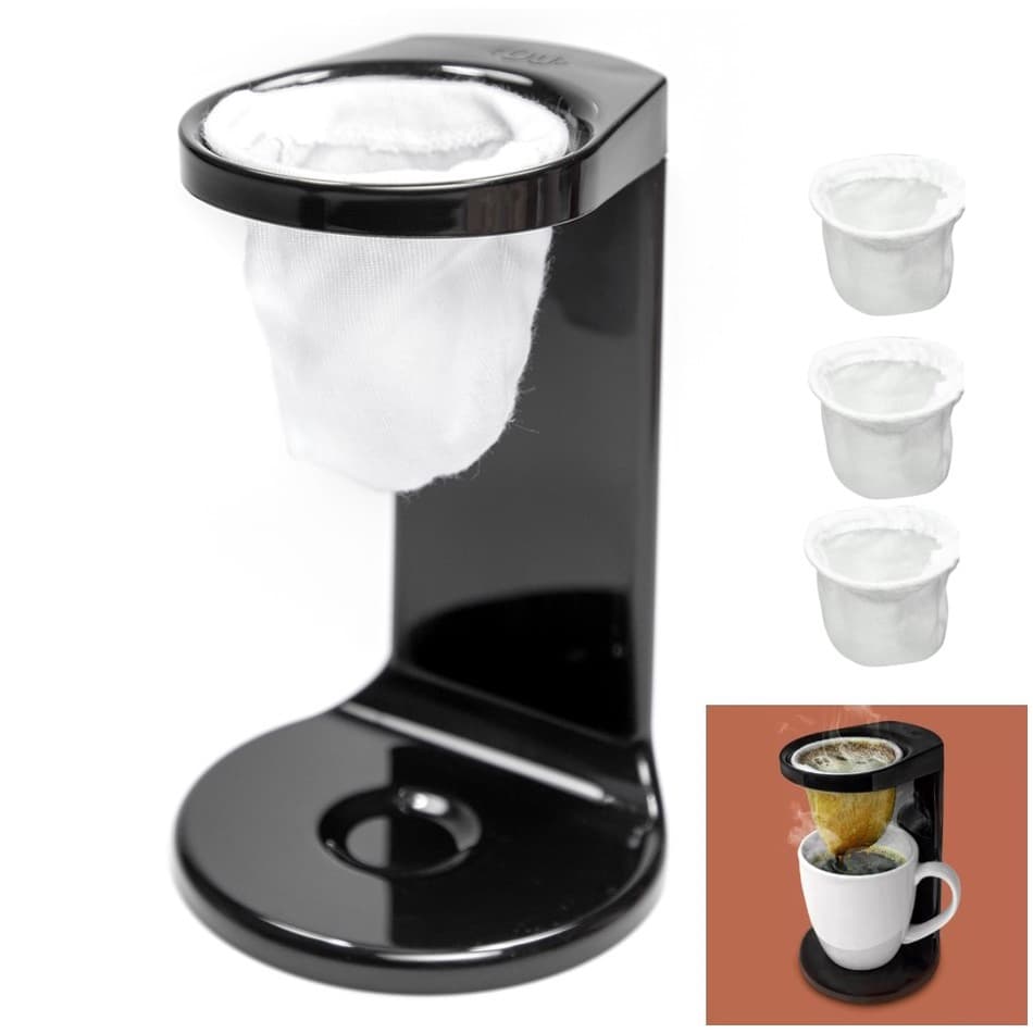 Kit 4 Peças Cozinha Passador De Café Coador Com 3 Refil My Coffee - Ou
