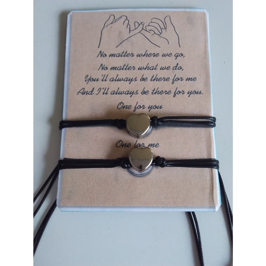 Pulseira Da Amizade Coração Pulseira para Casal, Amigos, Mães e Filhas