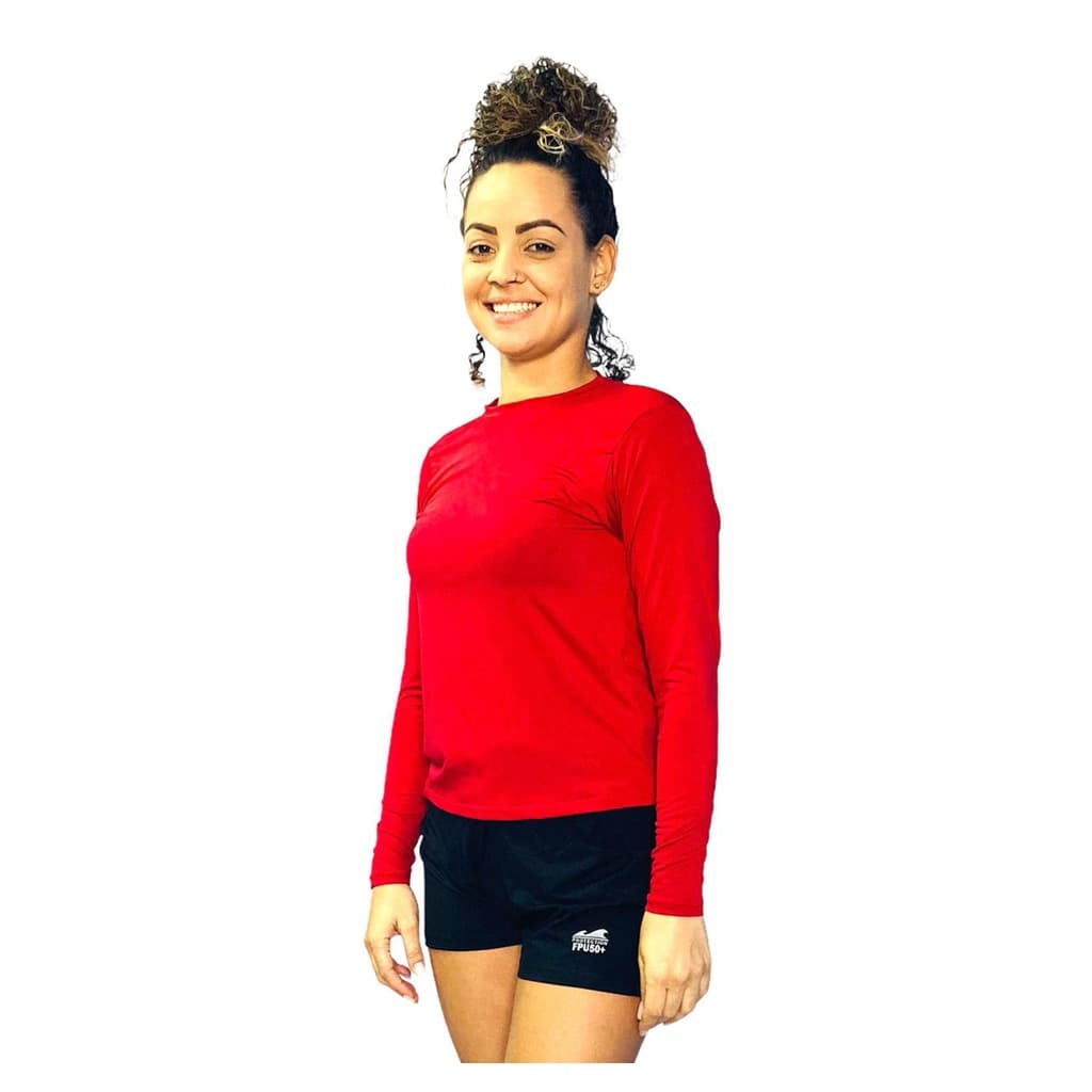 Blusa Térmica Feminina Segunda Pele Proteção Uv  50 Compressão