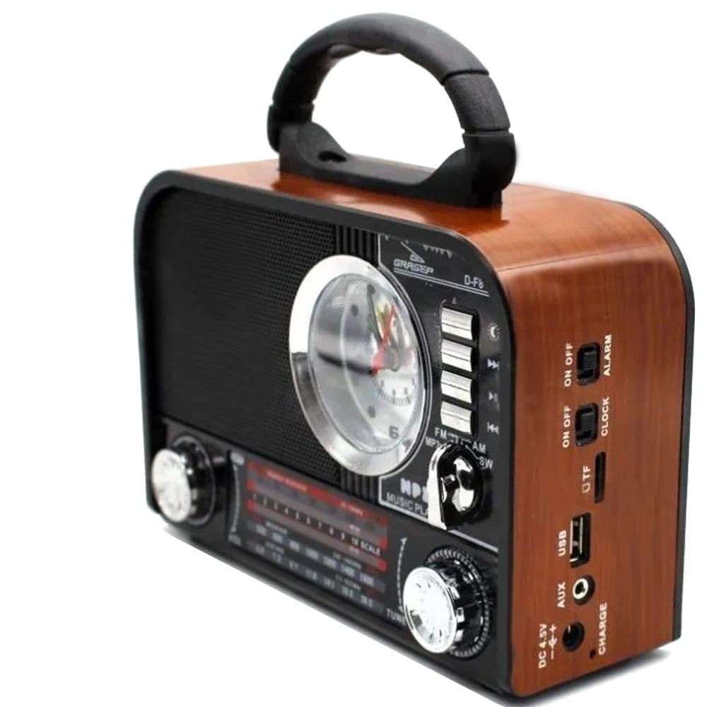 CAIXA DE SOM GRASEP D-F8 BEGE BT 8W RMS