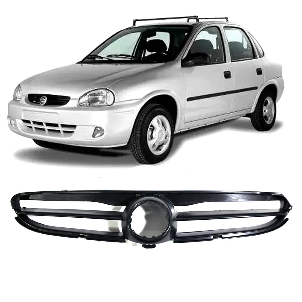 Grade Frontal Preta Chevrolet Corsa Wagon 1996/2001