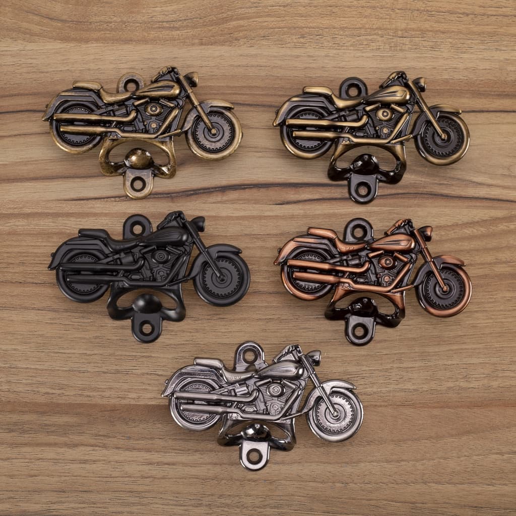 Abridor De Garrafa Parede Cerveja  Moto Harley Davidson Motoqueiro Metal Decoração + Parafusos