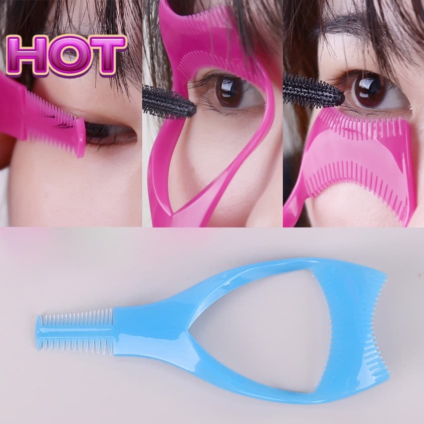 Eyelash Tools 3 in 1 Makeup Mascara Shield Guide Curling Comb Lashes Cosmetics Curve Applicator Comb presente