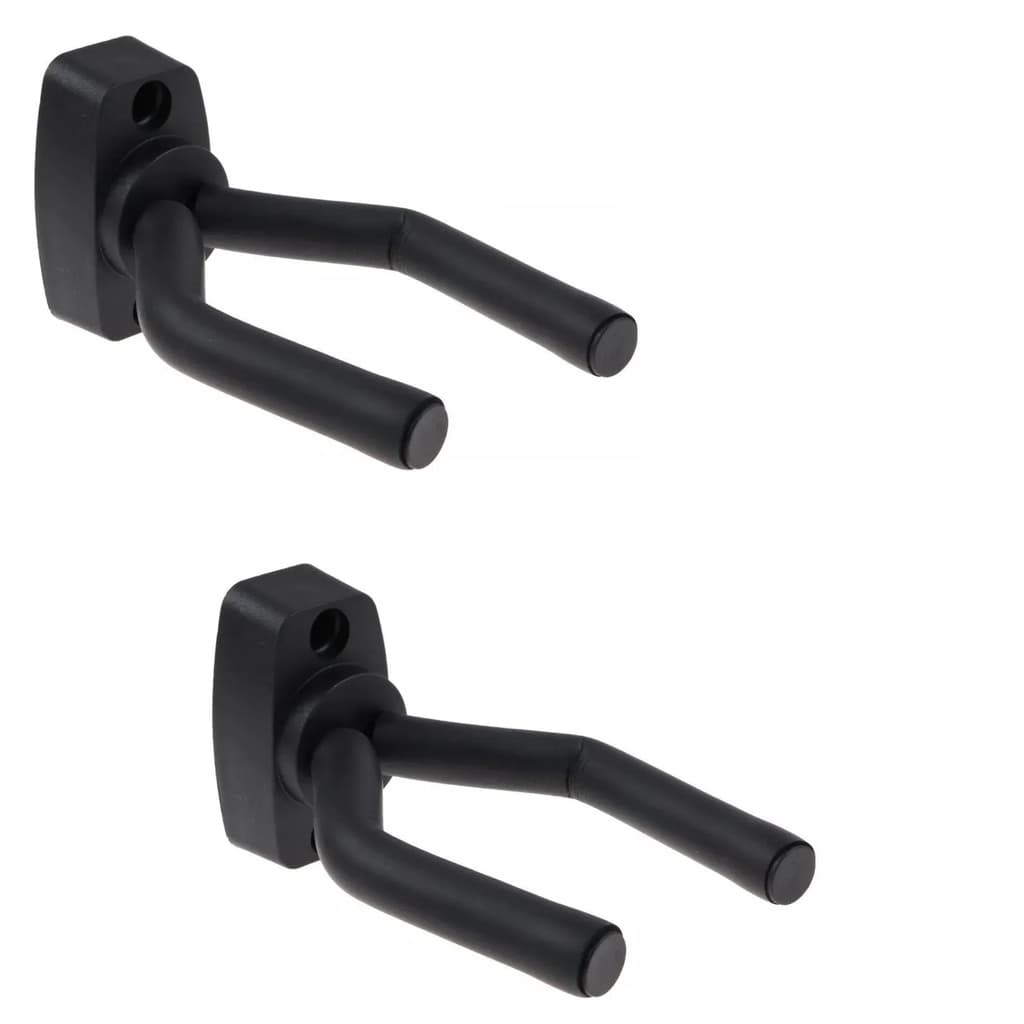 Kit 02 Suporte Violão Guitarra Ajustável Emborrachado Importado
