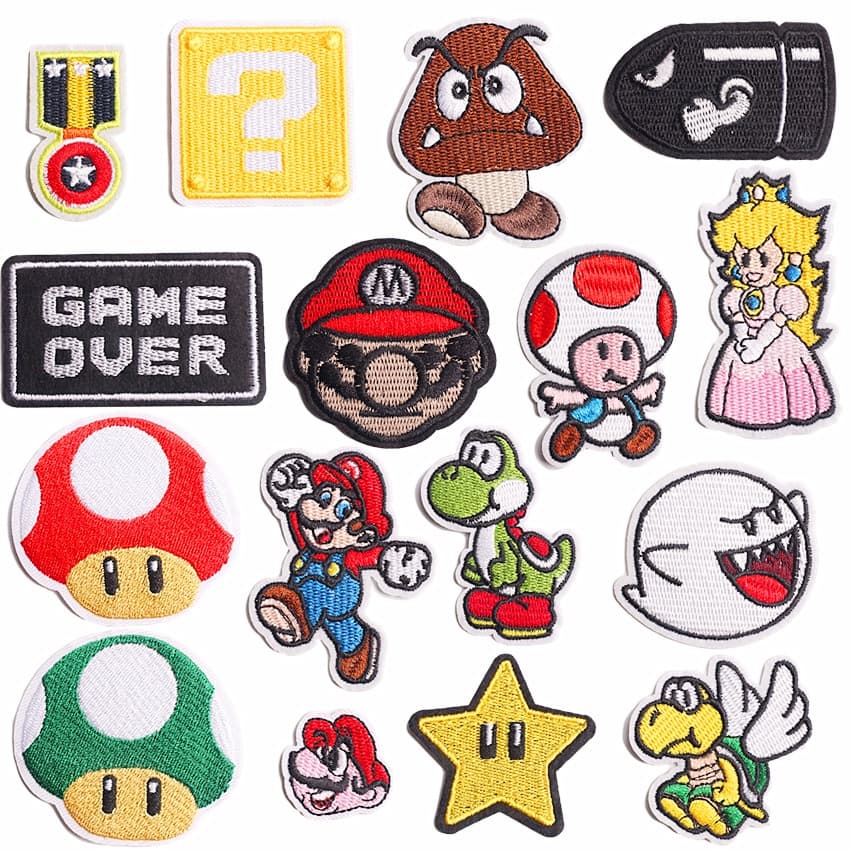 Super Mario Cartoon Collection Decorative Embroidery Patch