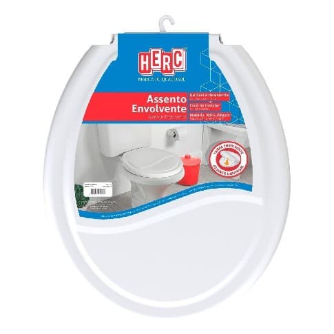Tampa De Vaso Sanitário Universal Branco Tampa Envolvente Pp