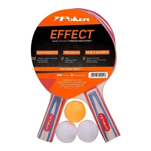 Conjunto Tenis De Mesa Effect - Ping Pong Completo - Poker