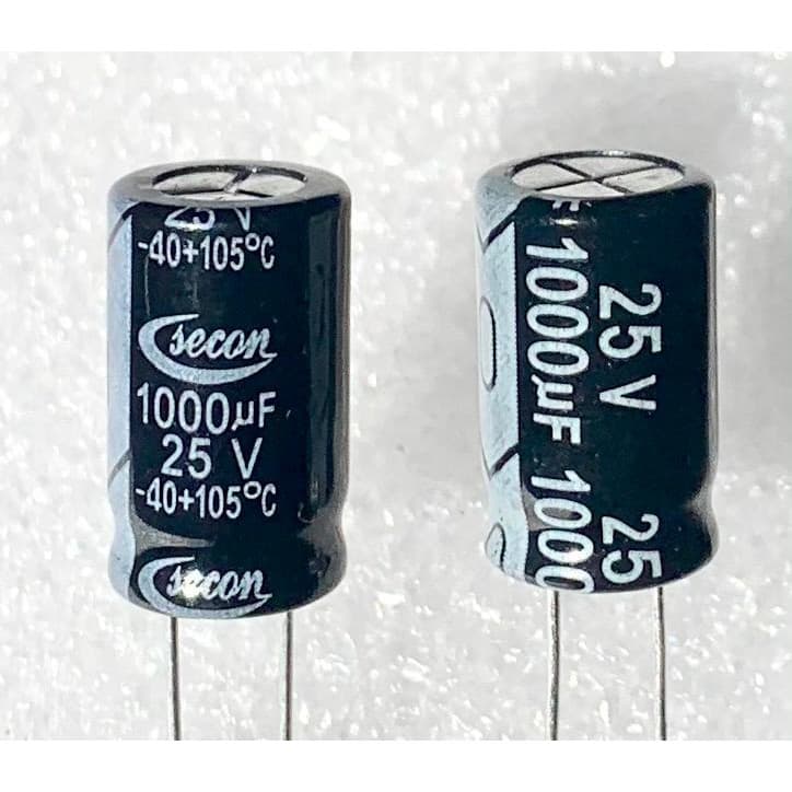 CAPACITOR ELETROLITICO 1.000uF X 25V * 105ºC