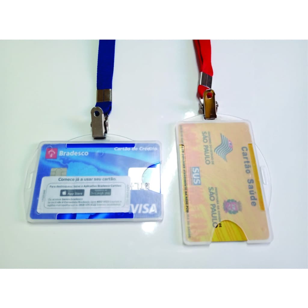 Cordão para Crachá com Porta Crachá | 12mm | 100 un