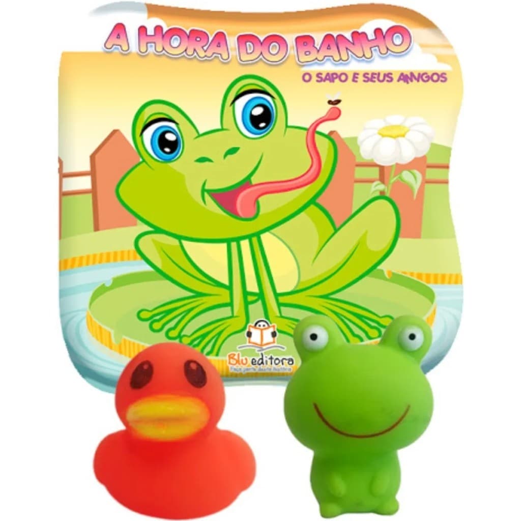 Livro A Hora Do Banho Sapo E Seus Amigos C 2 Bichos Blu Editora