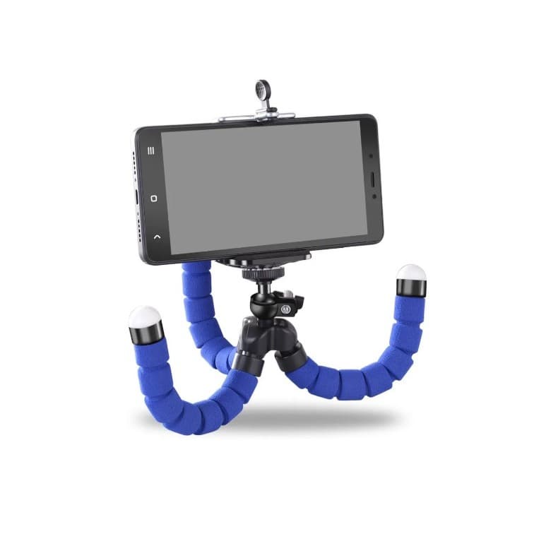 Mini Tripé Flexível suporte de celular Gira 360º