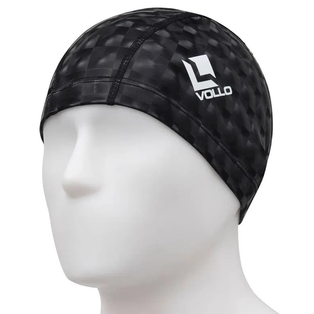 Touca para Natação Adulto PU Vollo Preto