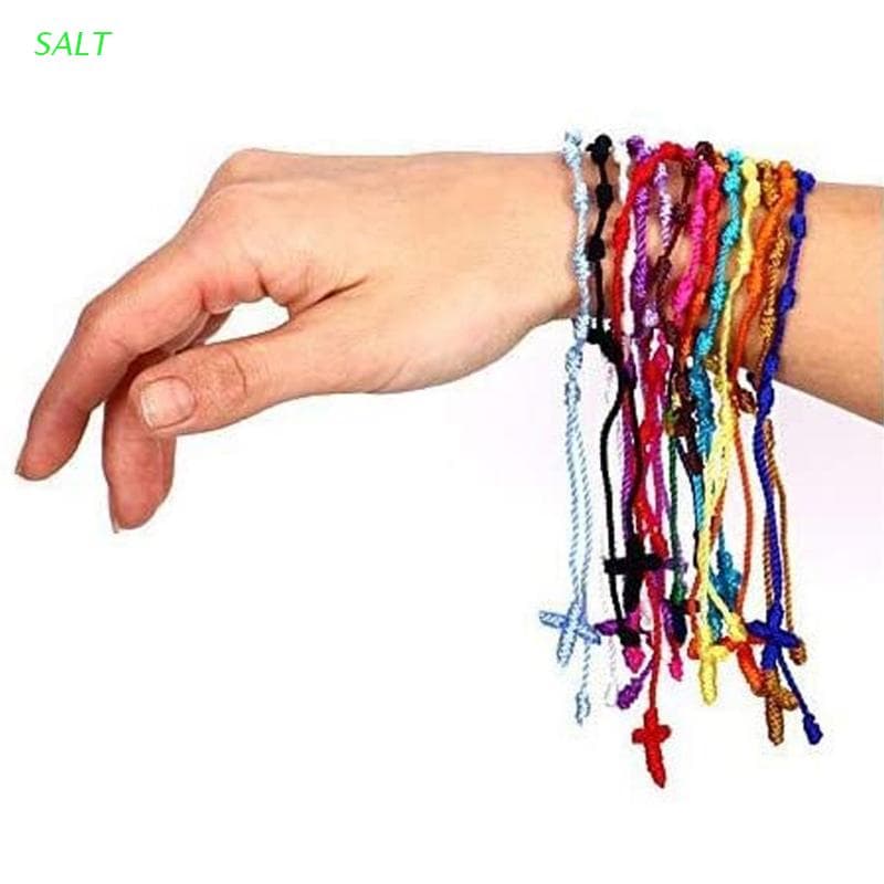 Sal 12 Pçs Pulseira Tibetana Vermelha Cordão Ajustável 7 Pulseiras Nó Corda Amuleto Para Proteção Sorte