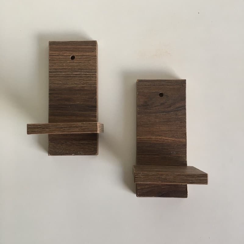 par de Prateleiras decorativa em MDF para suculentas e plantas