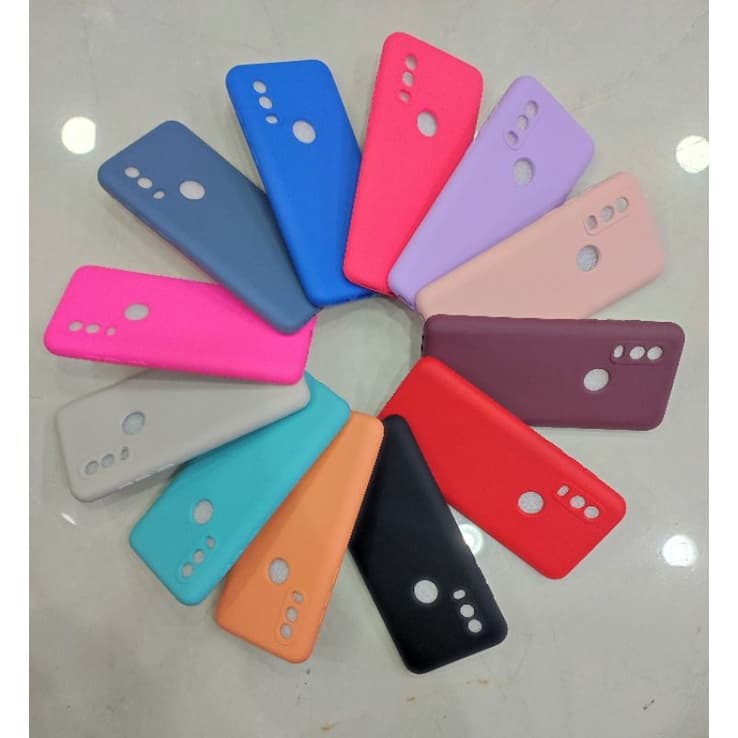 Capinha Do Celular Moto One vision silicone Aveludada