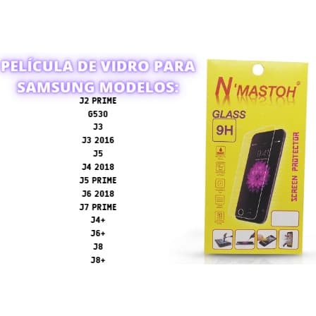 Pelicula Protetora de Vidro Comum Temperado para SAMSUNG J2 PRIME G530 J3 J3 2016 J5 J4 J6 J7 J5 PRIME J4+ J6+ J8 J8+