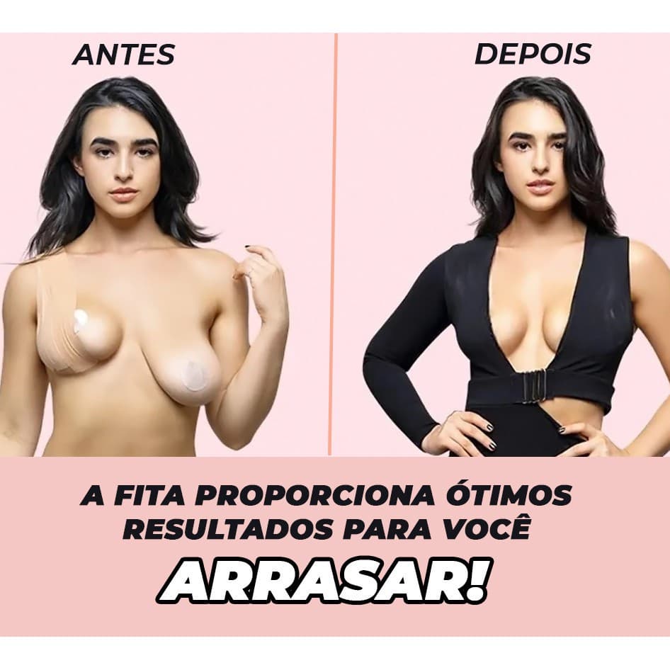 Sutiã Adesivo Levanta Peito Seios Fita Boob Up Invisível Fit