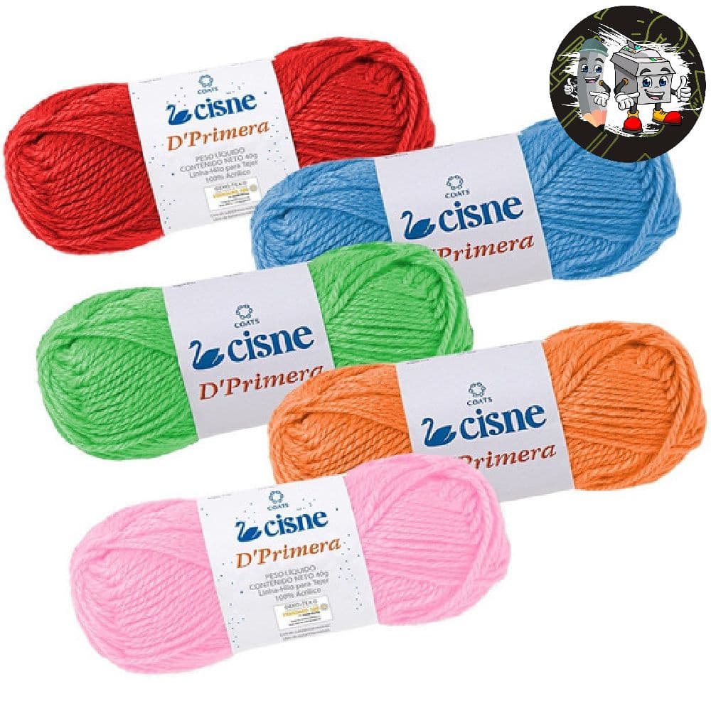 Lã Cisne D'Primeira Novelo de Lã Para Trico/Crochê (40grs) Variedade de Cores